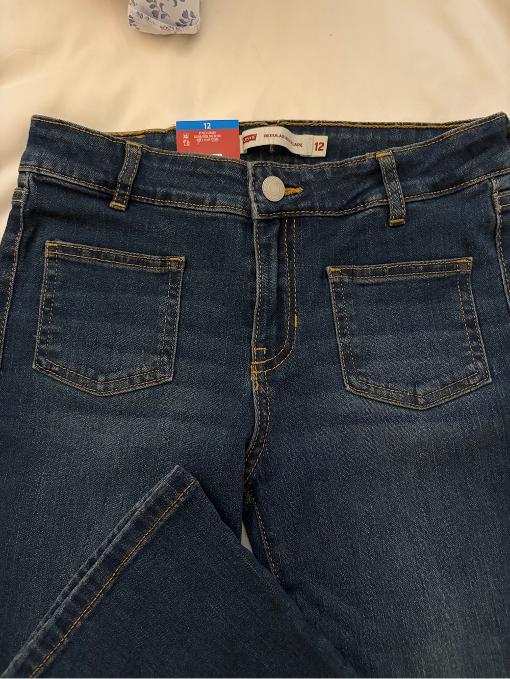 Levi's Kids Dark Blue Straight Jeans